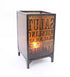 18" Brown Metal Floor Candle Holder