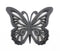 23" X 19" Black Rustic Butterfly Wooden Wall Decor