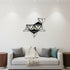 42" X 24" X 6" Black Diamante Wooden - Wall Decor