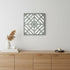24" X 24" Blue Geometric Mirror Square Hanging Wall Decor