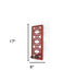 Red Wood Hanging Dimensional Sculpture