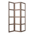 1" x 63" x 84" Brown Wood Glass Screen