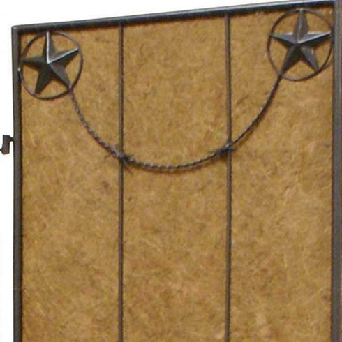 1" x 60" x 72" Brown Metal Lone Star - Screen