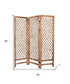 1" x 60" x 69" Natural Rope Wooden Screen