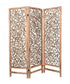 1" x 60" x 69" Brown 3 Panel Wood Foldable Screen