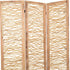 1" x 60" x 69" Brown 3 Panel Wood Foldable Screen