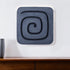 19" X 19" Gray and Black Geometric Sandstone Hanging Dimensional Sculpture