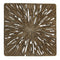 19" X 19" X 2" Brown Square Rotten Wood Wall Decor