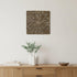 19" X 19" X 2" Brown Square Rotten Wood Wall Decor