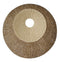 19" X 19" X 2.5" Brown Round Double Layer Ribbed Wall Plaque