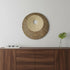 19" X 19" X 2.5" Brown Round Double Layer Ribbed Wall Plaque