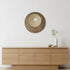 27" X 27"X 3" Brown Round Double Layer Ribbed Wall Plaque