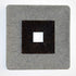 19" X 19" X 2.5" Modern Brown And Gray Ribbed Square Wall Art