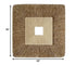 19" X 19" Brown Geometric Sandstone Square Hanging Wall Decor