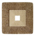 19" X 19" Brown Geometric Sandstone Square Hanging Wall Decor