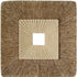 19" X 19" Brown Geometric Sandstone Square Hanging Wall Decor