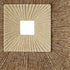 19" X 19" Brown Geometric Sandstone Square Hanging Wall Decor