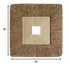 26" X 26" X 2" Brown Concave Square Double Layer Ribbed Wall Plaque