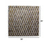 36" X 36" Gold Abstract Wood Hanging Dimensional Sculpture