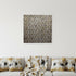36" X 36" Gold Abstract Wood Hanging Dimensional Sculpture