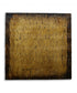 36" X 36" Gold Abstract Wood Hanging Dimensional Sculpture