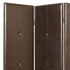 1" x 60" x 72" Brown Faux Leather Screen