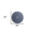 28" X 28" Gray Sandstone Round Wall Decor