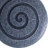 14" X 14" X 2" Gray Round Modern Spiral Wall Art