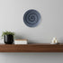 14" X 14" X 2" Gray Round Modern Spiral Wall Art