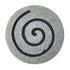 19" X 19" X 2" Gray Round Modern Spiral Wall Art