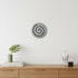 19" X 19" X 2" Gray Round Modern Spiral Wall Art