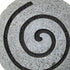 19" X 19" X 2" Gray Round Modern Spiral Wall Art