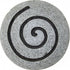 28" X 28" X 2" Gray Round Modern Spiral Wall Art