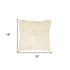 18" Natural Sheepskin Throw Pillow