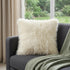 18" Natural Sheepskin Throw Pillow