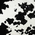 5' X 8' Black And White Cowhide Print Washable Area Rug
