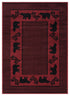United Weavers Highlands Bear March Red Area Rug