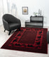 United Weavers Highlands Bear March Red Area Rug