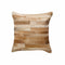 18" Tan Cowhide Throw Pillow