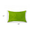 12" X 20" Lime Green Cowhide Throw Pillow