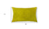12" X 20" Yellow Cowhide Throw Pillow