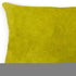 12" X 20" Yellow Cowhide Throw Pillow