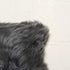 12" X 20" X 5" Gray Sheepskin Pillow