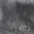 12" X 20" X 5" Gray Sheepskin Pillow