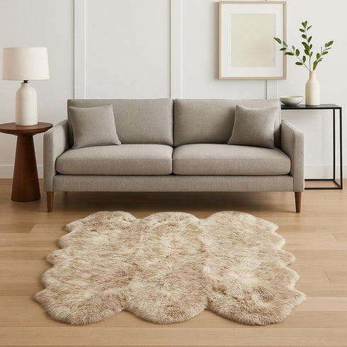 Gradient Chocolate Animal Print Area Rug