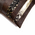 Set of Two 18" Chocolate Cowhide Throw Pillows