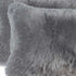 12" X 20" X 5" Gray Sheepskin Pillow 2 Pack