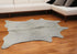 6' X 7' Gray Cowhide Hand Tufted Area Rug