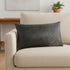 12 X 20 Gray And White Cowhide Throw Pillow
