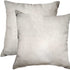 Set of Two Off White Cowhide Throw Pillow
